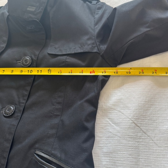 Mackage Black Trench Coat - Picture 11 of 14